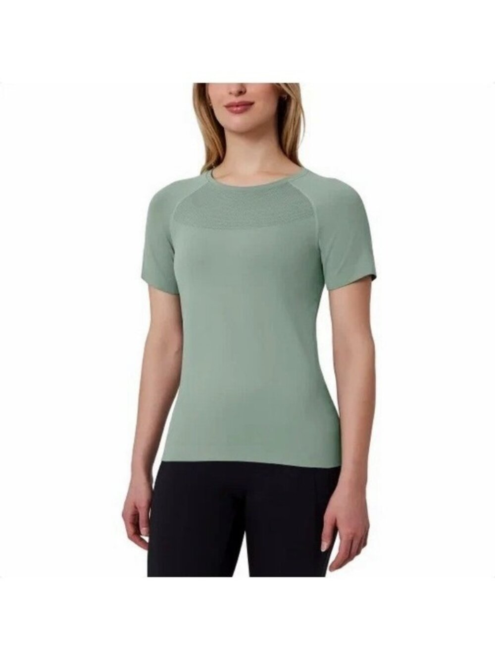 NWOT Mondetta Women's XS Green Seamless Activewear Top